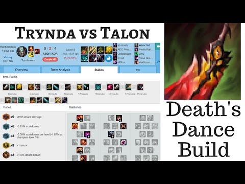 Tryndamere vs Talon - Death's Dance Build on Tryndamere