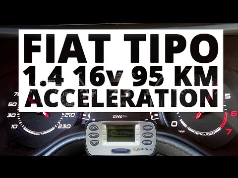 Fiat Tipo 1.4 16v 95 hp (MT) - acceleration 0-100 km/h
