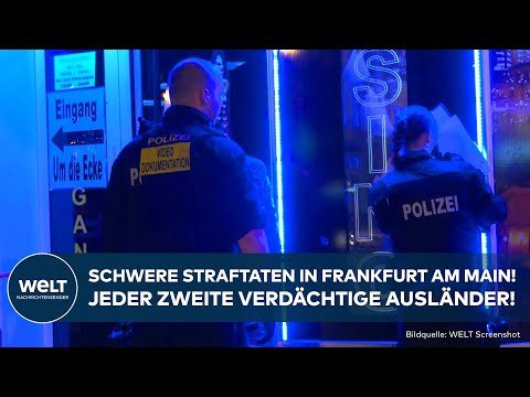 FRANKFURT AM MAIN: Jeder zweite Tatverdächtige Ausländer! Neue Kriminalitätsstatistik!