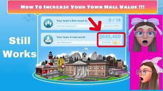 The Sims FreePlay : How To Increase Your Town Hall Value ( Very Simple and Easy With No Cheats )