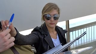 EXCLUSIVE - Gigi Hadid Arrives At LAX After Sitting Next To Ex Cody Simpson On Flight