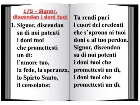 175 Signor, discendan i doni tuoi - Innario Chiesa Cristiana Avventista del Settimo Giorno 2014