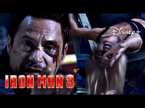 Iron-Man 3 | Tony Fails To Save Pepper Scene | Disney+ [2013]