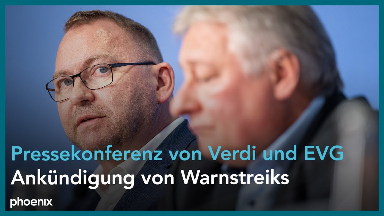 Live: Gemeinsame Pressekonferenz von ver.di und EVG