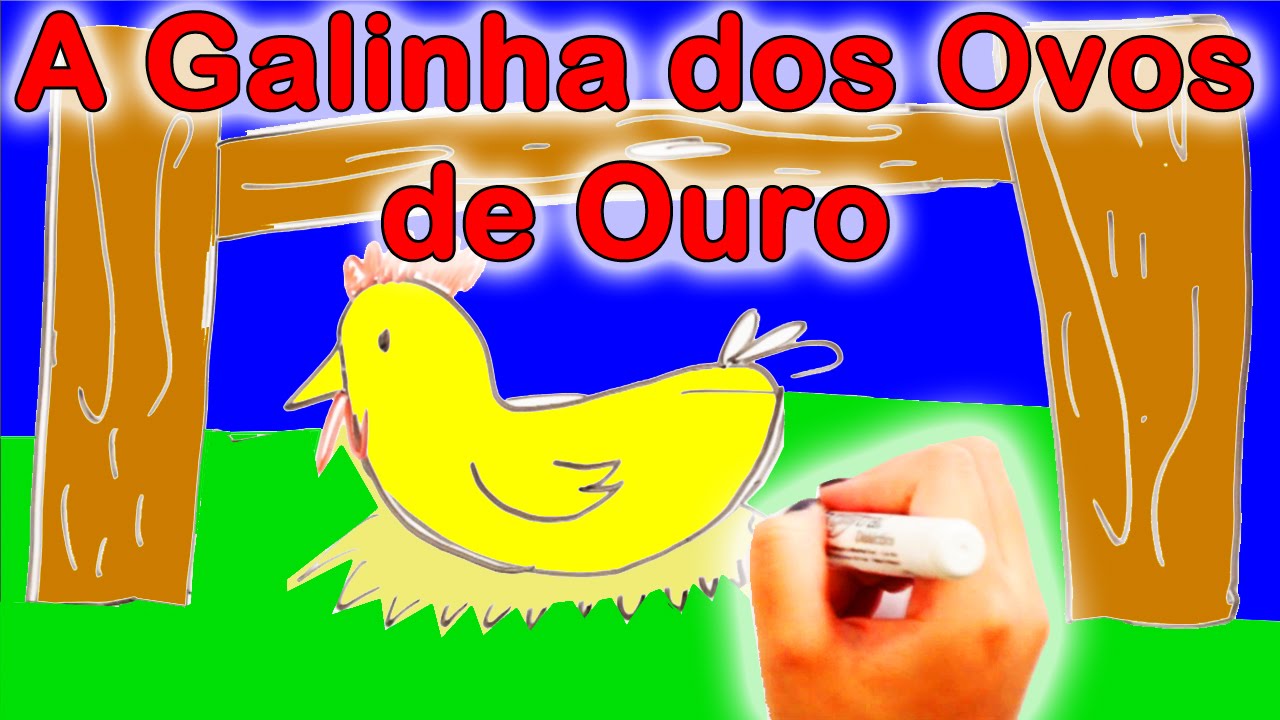 Este é o conto de: A Galinha dos Ovos de Ouro - Desenhos - Histórias Clássicas para Crianças