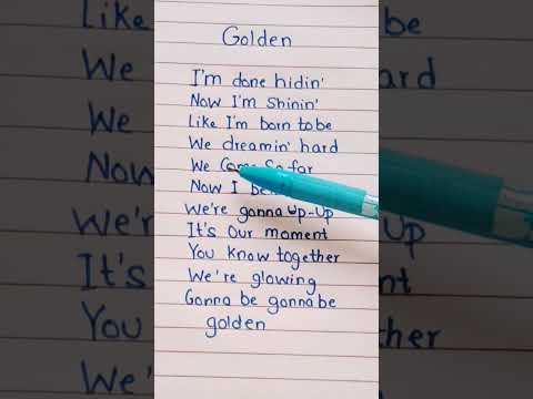Huntrix - Golden (Lyrics) KPop Demon Hunters #golden #kpopdemonhunters #kpopdemonhuntersnetflix