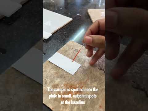 TLC (Thin layer chromatography) process | TLC experiment | Analytical experiment