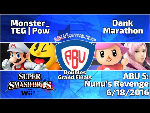 ABU Monthly 5: Monster_/TEG | Pow vs. Dank/Marathon - Smash 4 Doubles Grand Finals