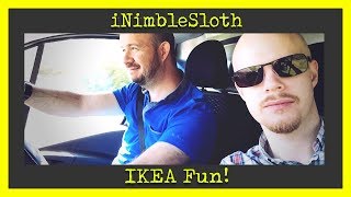 Winding up my friend in IKEA!