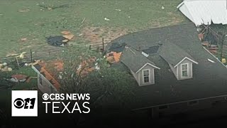 Home severely damaged by storm near Springtown