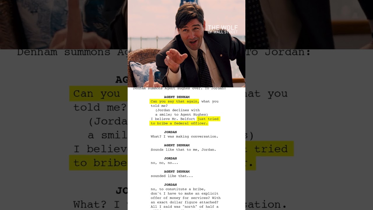 Miniature de la vidéo From the page to the screen, not always exactly as it was written! du film Le Loup de Wall Street