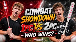 IMG Academy Players Honest Review of the Combat 1 Piece vs the 2 Piece to pick the best BBCOR Bat