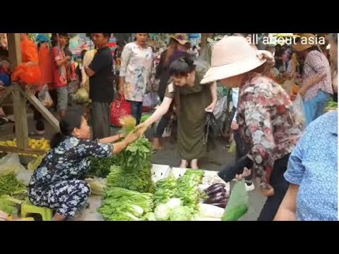 Everyday Foods And Activities In Market - Village Food In Phnom Penh