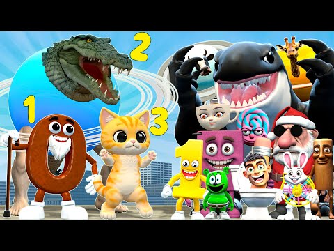 NEW RELEASE NUMBER 0 AY MI GATITO MIAU MIAU ALIGATORE URANO URANALE vs BRAINROT TEAM in Garry's Mod!