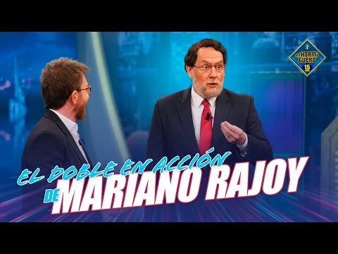 El doble de acción de Mariano Rajoy petrificado al ver a 'Bárcenas' - El Hormiguero