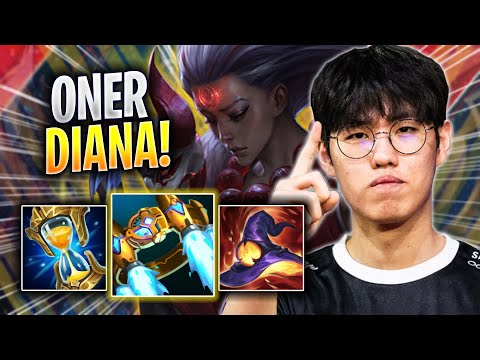 ONER DOMINATING WITH DIANA NEW BUFFS! - T1 Oner Plays Diana JUNGLE vs Nidalee! | Season 2023