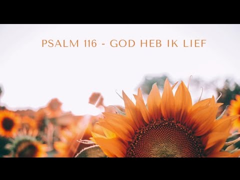 Psalm 116 vers 1 en 11 - God heb ik lief; want die getrouwe HEER