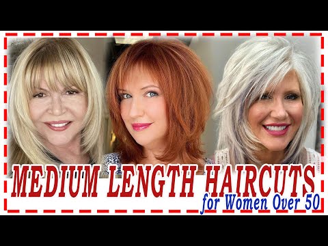 25 Best???? Hairstyles 2024 for Women Over 50 to Look Younger.medium length haircuts.