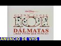 Anuncio 101 Dálmatas Más Vivos Que Nunca 1996 VHS Comecial