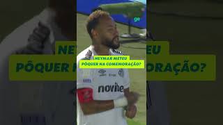 NEYMAR MANDOU UM PÔQUER NA COMEMORAÇÃO? | SANTOS X CHAPECOENSE | #shorts | ge.globo