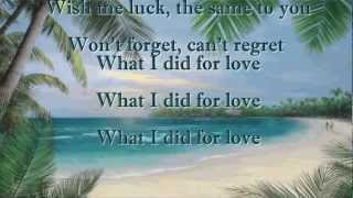 What I Did For Love ~ Johnny Mathis (HD)