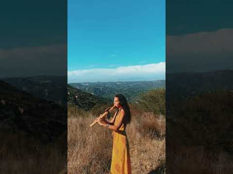Maya Drone A in Alaskan Yellow Cedar with Amazonite Stone tuned to 432hz- Daniela Riojas