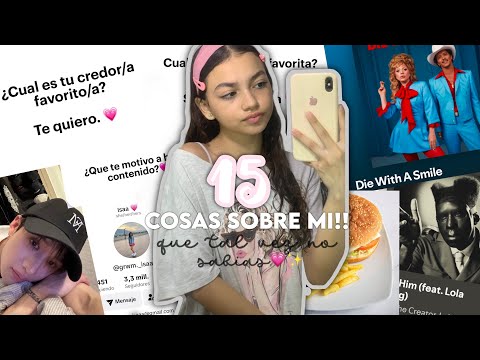 15 PREGUNTAS Y RESPUESTAS SOBRE MI!!💗✨🎀🪩| daisy._tips