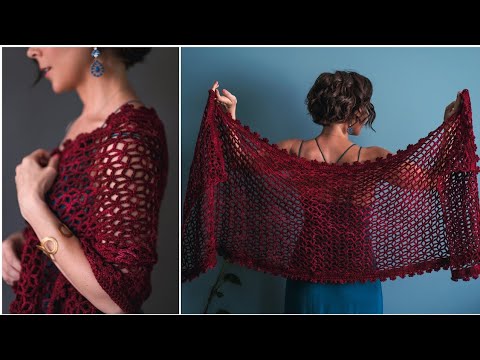 Step-by-Step: How to Crochet a Super Easy, Flower Inspired Shawl! Beginner Level Pattern – Cassia!