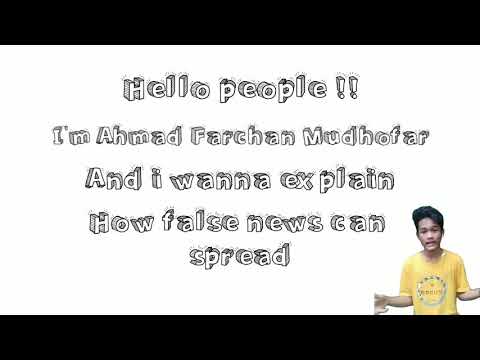 How false news can spread • by Ahmad Farchan Mudhofar (1903046088) - Advanced Speaking