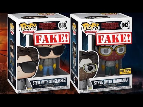 Funko Pop Legit Guide "Real Vs Fake": STEVE (BANDANA) #642 STEVE (SUNGLASSES) #638 – STRANGER THINGS