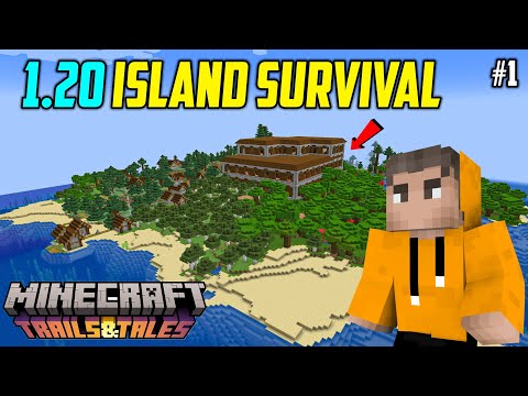 1.20 Island Survival | Minecraft 1.20 In Telugu | #1 | THE COSMIC BOY
