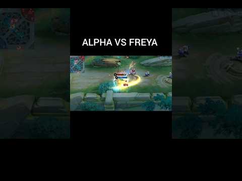 ALPHA vs FREYA #alpha #freya #mobilelegends#mobilelegends #mlb #ml #moba #moba5v5 #shorts #1vs1 #1v1