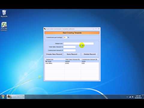 Excel Sales Commission Template Software
