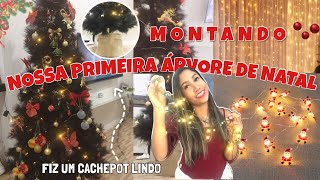 DECORANDO NOSSA RVORE DE NATAL GASTANDO POUCO - NATAL 2021 | rvore de Natal preta? #Natal2021