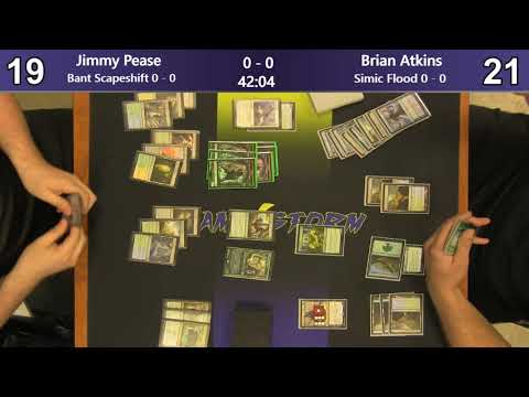 Jimmy Pease (Bant Scapeshift) vs Brian Atkins (Simic Flood) - Friday Night Standard 7/26/2019