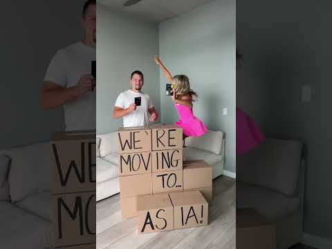 SURPRISE!!! 🤭✈️📦🌏 We're selling everything to travel the world!!! Follow along here & on Gracie