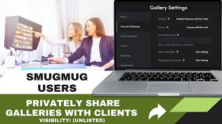 Quickly and privately share galleries, folders, and pages with clients