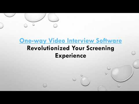 one way video interview