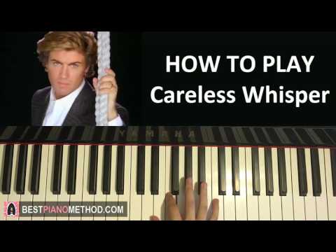 George Michael - Careless Whisper (Piano Tutorial Lesson)