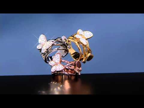 Stainless Steel Crystal Butterfly Ring on QVC