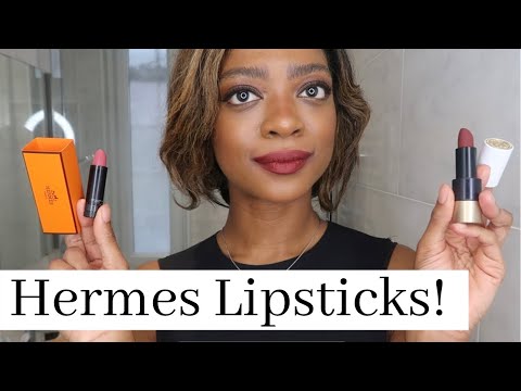 Hermes Lipsticks! The Best Gift? | Rouge Hermes Review, Swatches, Demo