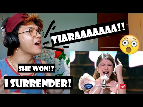TIARA - I SURRENDER (Celine Dion) | Indonesian Idol 2020 | REACTION!