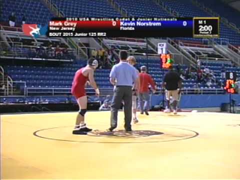 Junior Freeestyle 125 pounds - Kevin Norstrem vs. Mark Grey