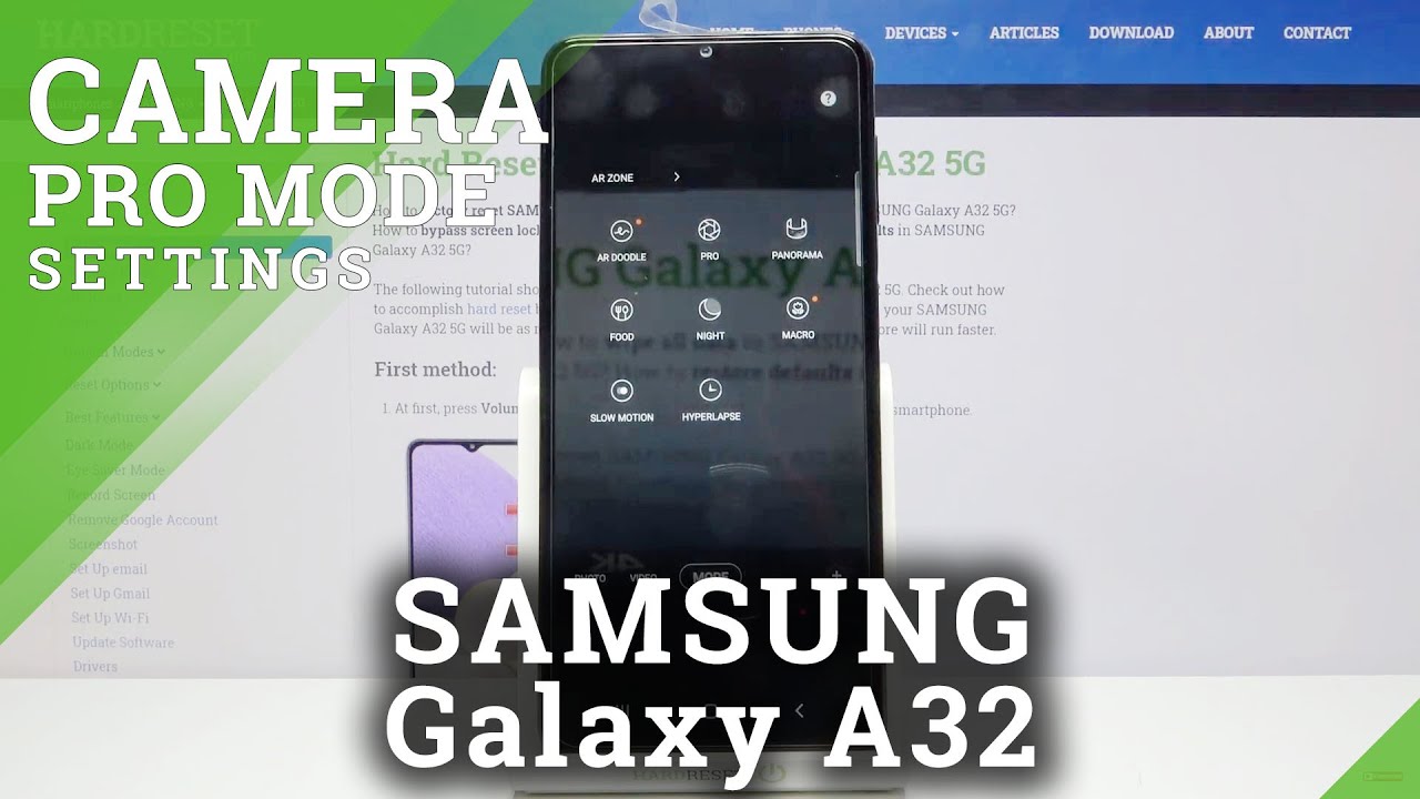 How to Use Camera Pro Mode in Samsung Galaxy A32?