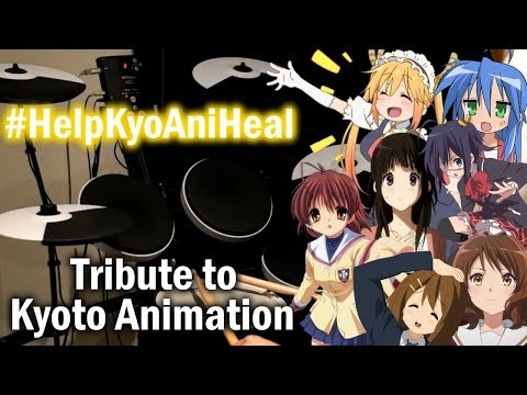 Kyoto Animation Tribute - Anime Opening Drum Medley