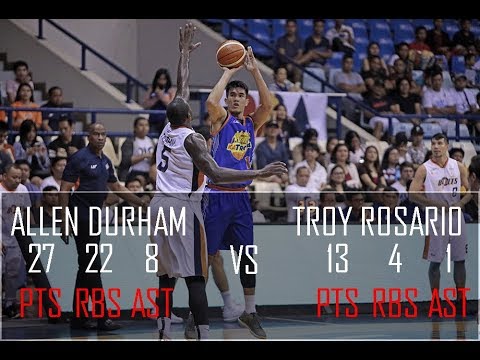 Meralco Bolts vs TNT Allen Durham vs Troy Rosario PBA Governors' Cup 2018 8/19/18