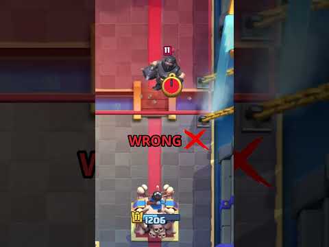 RIGHT AND WRONG  PLACEMENT IN CLASH ROYALE TIPS 3 #clashroyale #cr #pekka  #clash  #larry