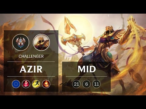 Azir Mid vs Irelia - EUW Challenger Patch 8.24