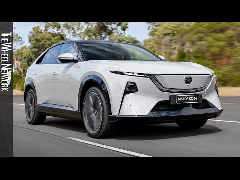 2027 Mazda CX-6e Takumi Plus | Nightfall Violet/Aero Grey | Driving, Interior, Exterior (EU Spec)