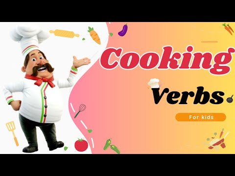 COOKING VERBS for Kids | English for kids | Vocabulary for Kids